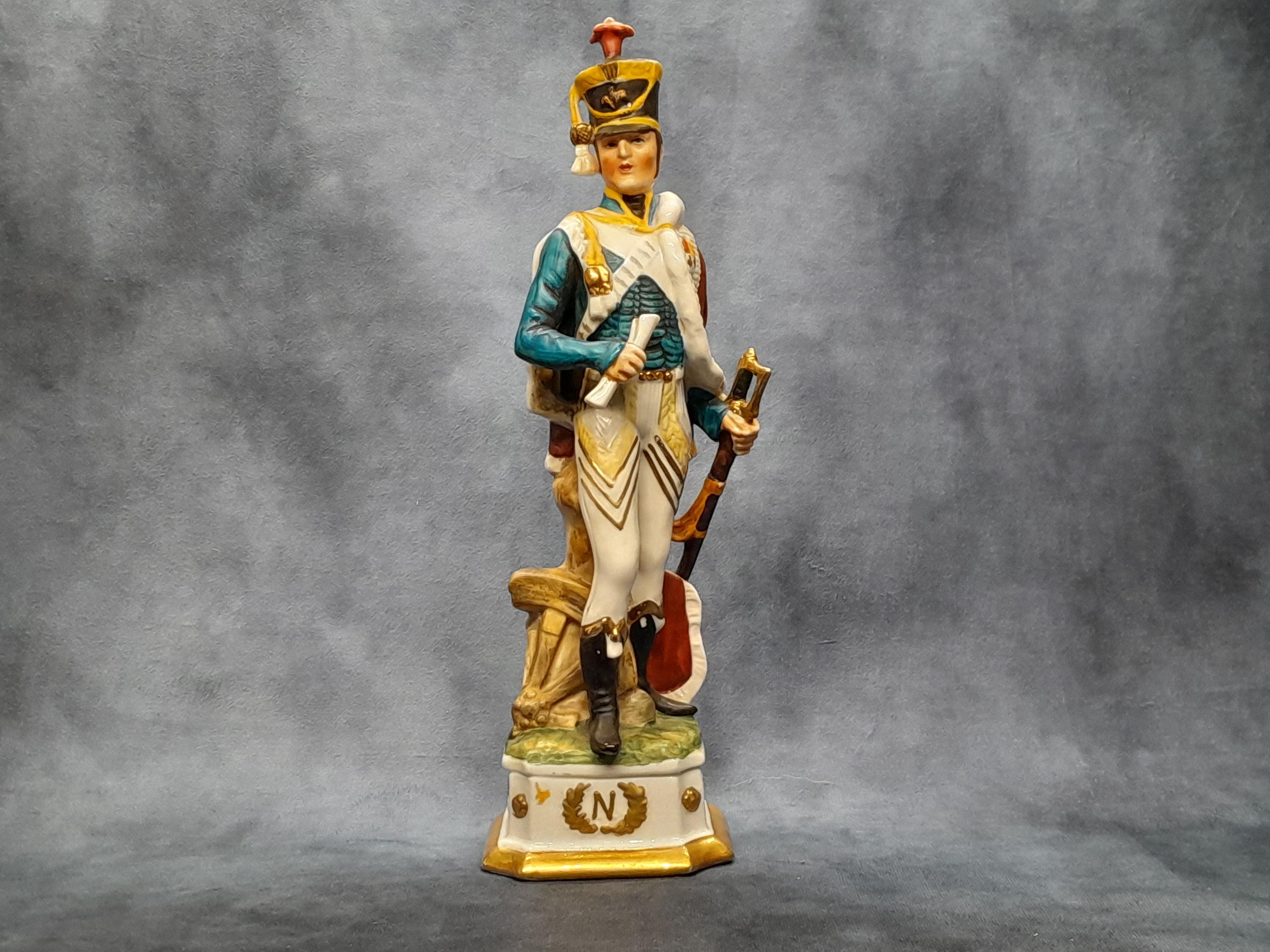 ナポレオンと兵士 フェーブ 美品 ヴィンテージ フランス 陶器