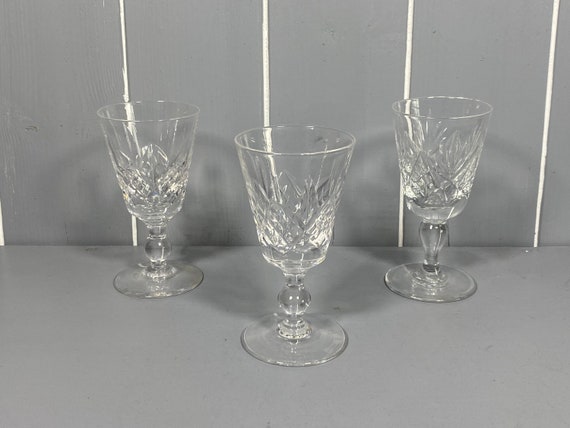 Vintage Crystal Cordial Trio Vintage Crystal Cordial Trio