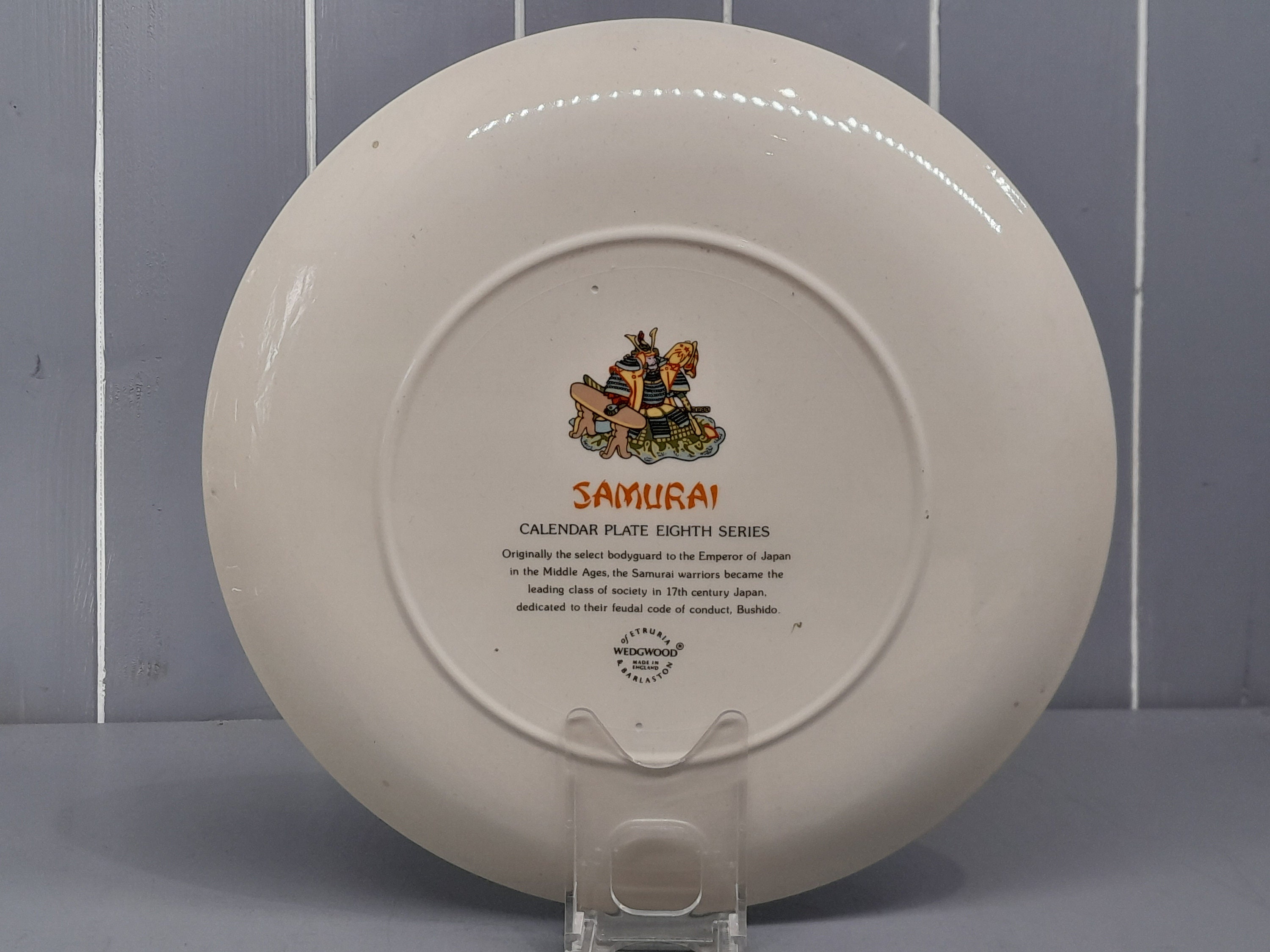 Wedgwood, 1978 Samurai Calendar Plate, Eighth Series - Etsy New 