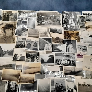 100 Assorted Vintage Photographs, Black and White / Sepia Mixed Subject, Old Photography Bundle Joblot