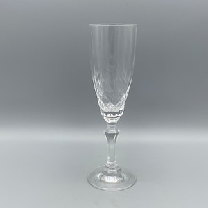 Beautiful Champagne Flute, Crystal  Champagne Glass - Vintage Barware