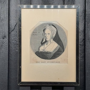 Antique Engraving, The Lady Gvldeforde