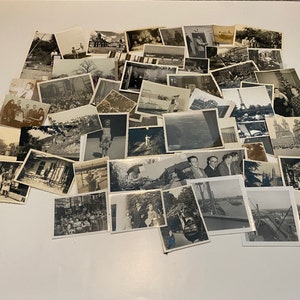 Lot of 50 Assorted Random Photographs Black & White, Sepia, Vintage Photos