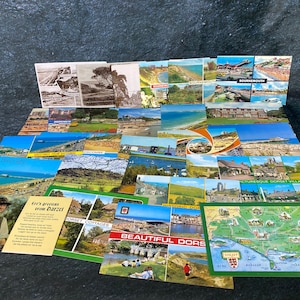 50 cartoline vintage assortite, collezione di vecchie cartoline