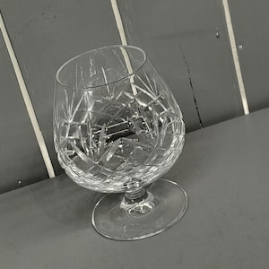 Crystal Brandy Glass, Crystal Drinking Glasses - Vintage Glasses 12.1cm