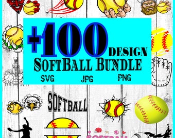 Softball SVG Bundle | Softball SVG | Softball Mama SVG | Softball Clipart | Softball-Schnittdateien | Softball Spruch | svg Dateien für Cricut