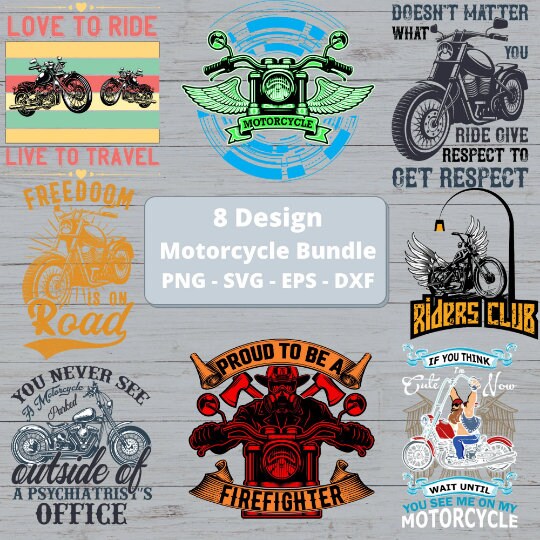 Motorcycle Svg Bundle Motorbike Svg Chopper Svg Cruiser Svg Harley Files for Cricut Vector For Silhouette SVG Instant Digital