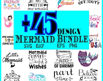 Mermaid SVG Bundle, Mermaid Monogram svg, cute mermaid, Mermaid clipart, Sea Beach svg, Mermaid Tail SVG, Mermaid Layer, PNG, Vector, CriCut