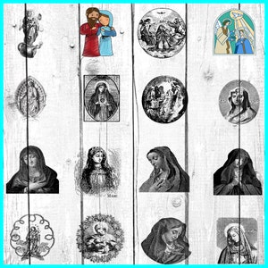 Virgin Mary SVG Bundle, Virgin Mary Silhouette Svg, Virgin Mary Png ...