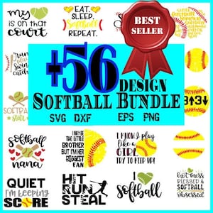 Softball SVG Bundle | Softball SVG | Softball Mom SVG | Softball Clipart | Softball Cut Files | Softball Quote | svg files for Cricut