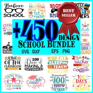 Teacher SVG Bundle, Teacher SVG, School SVG, Teach Svg, Back to School svg, Teacher Gift svg, Teacher Shirt svg, Cut Files for Cricut Design