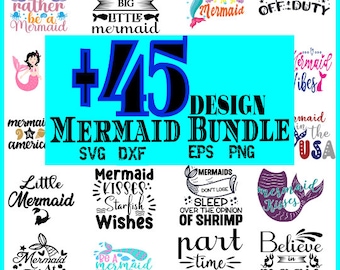 Mermaid SVG Bundle, Mermaid Monogram svg, cute mermaid, Mermaid clipart, Sea Beach svg, Mermaid Tail SVG, Mermaid Layer, PNG, Vector, CriCut
