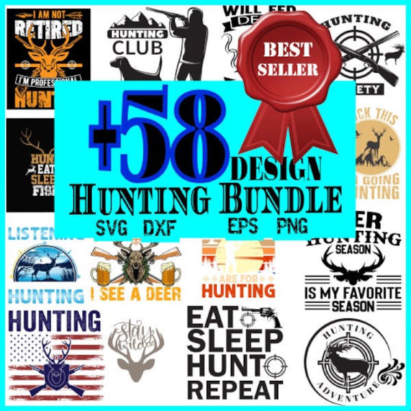 Hunting SVG Bundle, Hunting Life svg, Hunting Clipart, Hunting Silhouette, Hunting Aim Svg, Deer Hunting, Hunting SVG Cut Files for Cricut