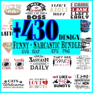 Sarkastische SVG Bundle, lustige SVG, scherzen svg, frech svg, gemein svg, humorvoll svg, geschnitten Datei für Cricut, Silhouette, Cameo, Png, Eps, Dxf
