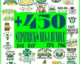 St. Patrick&#39;s Day SVG Bundle, St Patrick&#39;s Day Quotes, Gnome SVG, Rainbow svg, Lucky SVG, St Patricks Day Rainbow, Shamrock,Cut File Cricut