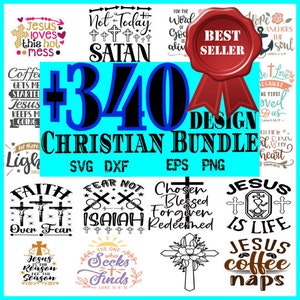 Christian Bundle SVG, Scripture Bundle, Waymaker SVG, Bible Verse Bundle, Cut Files for Cricut, Religious SVG, Jesus, God, Faith svg dxf