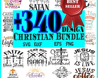 Christian Bundle SVG, Scripture Bundle, Waymaker SVG, Bible Verse Bundle, Cut Files for Cricut, Religious SVG, Jesus, God, Faith svg dxf