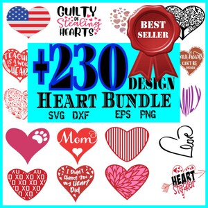 Hart SVG bundel, hart clipart, doodle harten, Valentines SVG, handgetekende hart SVG, Valentine hart SVG, gesneden bestanden Cricut, silhouet