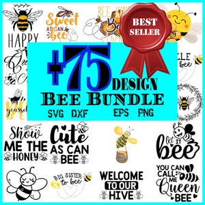 BEE SVG Bundle, Honey BEE Svg Files, Bee Svg Cut Files For Cricut, Bee Clipart, Honeycomb Svg,bee quote svg , bee wreath svg png clipart