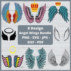 Angel Wings Svg, Angel Wings Png, Angel Wings Clipart, Angel In Heaven Svg, Angel Wings Cut File, Svg Files For Cricut Design