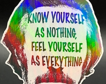Alan Watts Quote Stickers, Spirituality, oneness, wholeness, life, love, freedom
