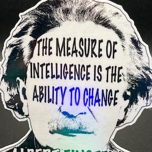 Albert Einstein Quote Sticker, Spirituality, oneness, wholeness, life, love, freedom