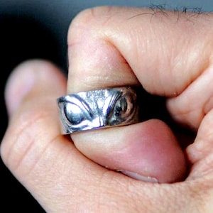 Alien pewter casted ring design