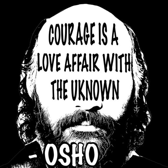 Osho Quote Stickers, Spirituality, Oneness, Truth, Life, Love