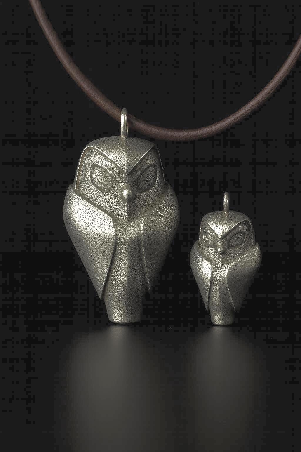 Metal Casted Wisdom Owl Necklace