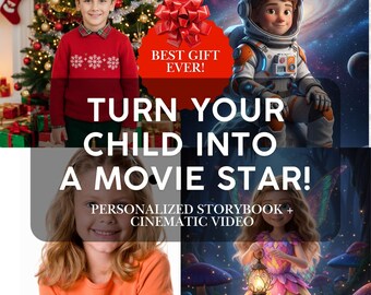 Personalized 3D Cartoon Storybook and Movie • Custom Kids Animation (Digital PDF MP4 Bundle)