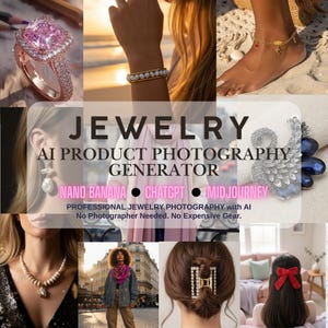 AI Jewelry Photography Generator | Midjourney, Nano Banana, ChatGPT