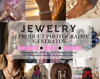 AI Jewelry Photography Generator | Midjourney, Nano Banana, ChatGPT