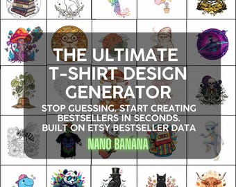 AI T-Shirt Design Generator | Vector Art Formula Builder (Digital Download)