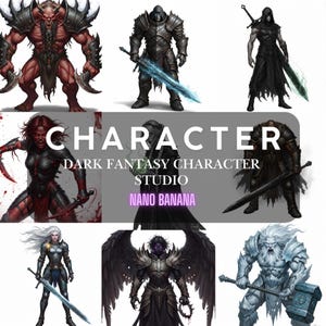Epic Consistent Character Studio: Dark Fantasy RPG Hero Maker | Midjourney I Gemini Prompt Generator | DND Character Art | Indie Game Assets
