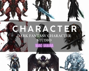 Epic Consistent Character Studio: Dark Fantasy RPG Hero Maker | Midjourney I Gemini Prompt Generator | DND Character Art | Indie Game Assets