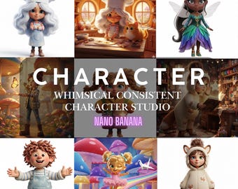 Whimsical AI Character Consistency Tool | Midjourney Storyboard Maker | 3D & Watercolor Clipart Generator | Children's Book Illustration Kit