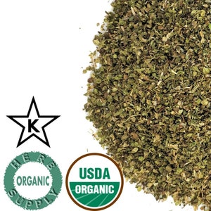 Organic Oregano leaf 0.125-16oz(1lbs) Origanum vulgare Cut & Sifted, Tea, herbal infusions, perfume ingredient, flavoring , dried CSC