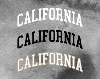 California Svg State Svg College Block Svg Trendy Svg Aesthetic Svg Files For Cricut Svg For Shirts Cricut Svg Popular Png Varsity Svg Surf