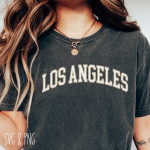 Los Angeles Svg Kalifornien Svg College Block Svg Trendy Svg Aesthetic Svg Plotterdatei Für Cricut Svg Für Shirts Cricut Svg Popular Png Varsity Svg