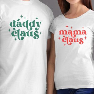 Claus Svg Bundle, Mama Claus Svg, Daddy Claus, Mini Claus Svg, Baby Claus Svg, Family Christmas Svg Auntie Grandpa Nana Papa Christmas Png
