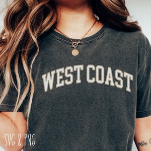Westküste Svg Kalifornien Svg College Block Svg Trendy Svg Aesthetic Svg Plotterdatei Für Cricut Svg Für Shirts Cricut Svg Popular Png Varsity Surf