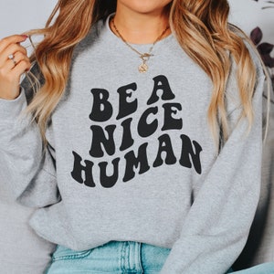 Be A Nice Human Svg Bundle Be Kind svg Coffee Png Trendy Svg Santé mentale Svg Populaire Svg Professeur Png Esthétique Svg Rétro Preppy Svg Épais