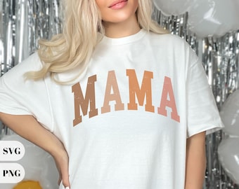 Mama Distressed Svg Bundle Mama Grunge Png Arched Outline Varsity Letters T Shirt Design File Cut File For Cricut Mothers Day Gift Mama Mini