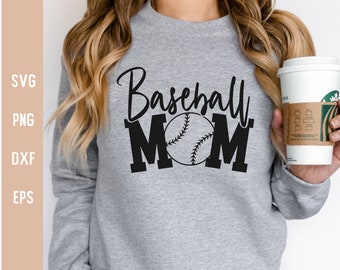 Baseball Mom Svg Baseball Svg Baseball Shirt Svg mom Svg Cute Svg Baseball Mom Silhouette Sublimation Cricut Cut File Design for Tumbler dxf