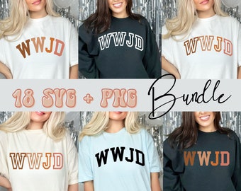 WWJD SVG, WWJD Png, was würde Jesus tun, College Varsity svg, Sublimation Png, T-Shirt-Design-Datei Cricut Datei religiöser christlicher Jesus