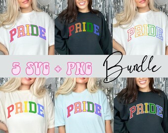Pride Svg Bundle, Gay Pride Shirt Svg for Cricut, LGBT Rainbow, Cut File, Png for Sublimation, LGBTQ Love T Shirt Design, POD Commercial Use