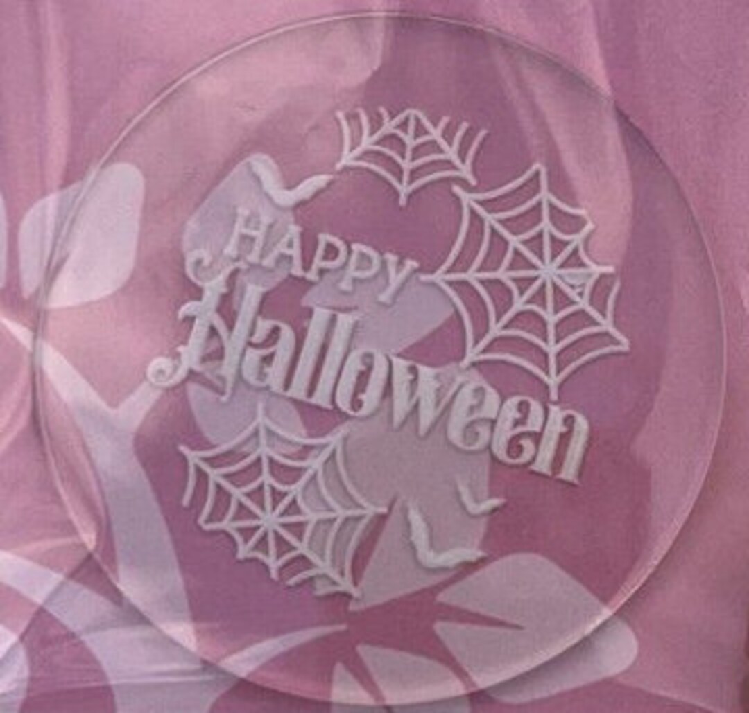 Happy Halloween Embosser Stamp Cookie Cutter Fondant Etsy