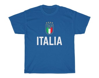 ITALIAN SOCCER Football Team AZZURI Tee 
