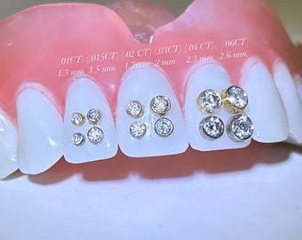  SUDENT Tooth gems 18K Tooth gem Gilding Pack 30 in 9 Boxes Size  3 to 5 mm Ultrathin Teeth gems Include Cross Teeth gems Teeth Jewelry Tooth  gem Professional Starter kit