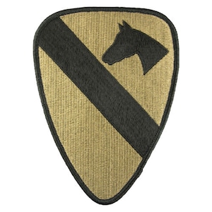 US Army 1st Cavalry Division Patch - Subdued